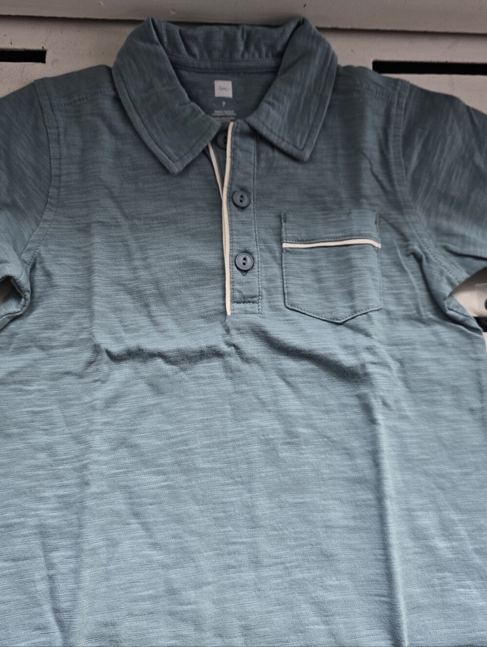 Tea Collection Boys' Teal Polo with Chest Pocket
